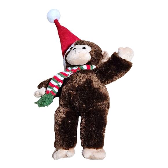 Bearington Christmas Collection Nicky Monkey Plush 15" - Picture 5 of 7